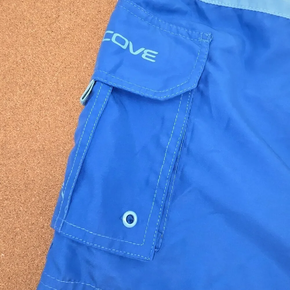 Teal Cove Swim Trunks Board Shorts Men's XXL Drawstring  Pockets (C25)